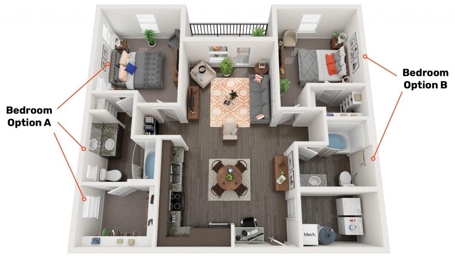 Grand Two Bedroom Two Bathroom Apartment With Balcony Gainesville Exteriör bild